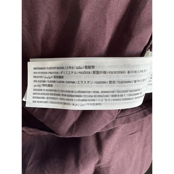 Abercrombie & Fitch Brown Emerson Long Sleeve Sheer Floral Midi Dress Sz Medium - Picture 8 of 8